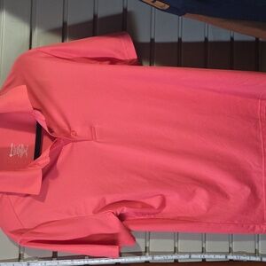 Men's Peach/Coral Polo Shirt